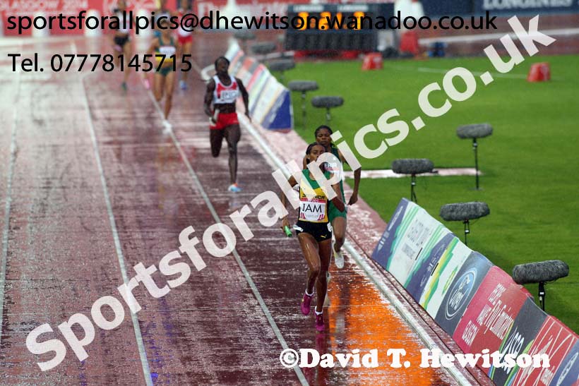 Jamaica win the 4 x 400 metres at the Commonwealth Games, Glasgow. Photo: David T. Hewitson/Sports for All Pics